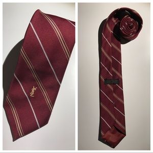 Yves Saint Laurent Tie Red